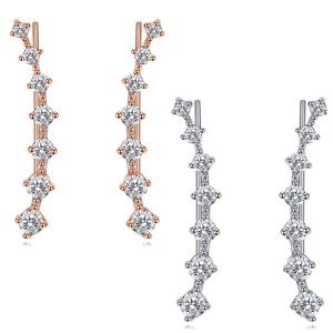 Rhinestone ear climbers